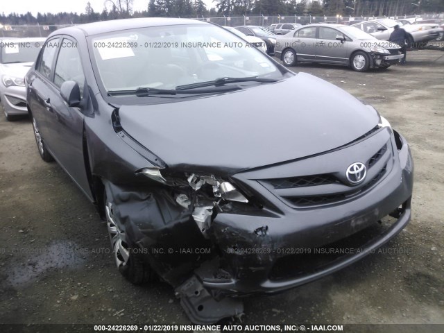 5YFBU4EE3CP004837 - 2012 TOYOTA COROLLA S/LE GRAY photo 1