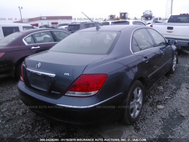 JH4KB16575C008614 - 2005 ACURA RL Dark Blue photo 4