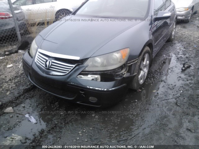 JH4KB16575C008614 - 2005 ACURA RL Dark Blue photo 6