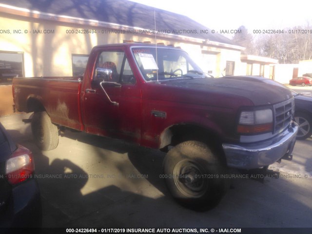 1FTHF36H1VEA43840 - 1997 FORD F350 RED photo 1