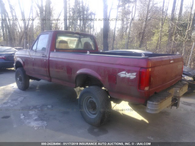 1FTHF36H1VEA43840 - 1997 FORD F350 RED photo 3