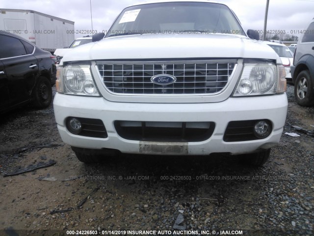 1FMZU73K05UA16325 - 2005 FORD EXPLORER XLT/XLT SPORT/NBX WHITE photo 6