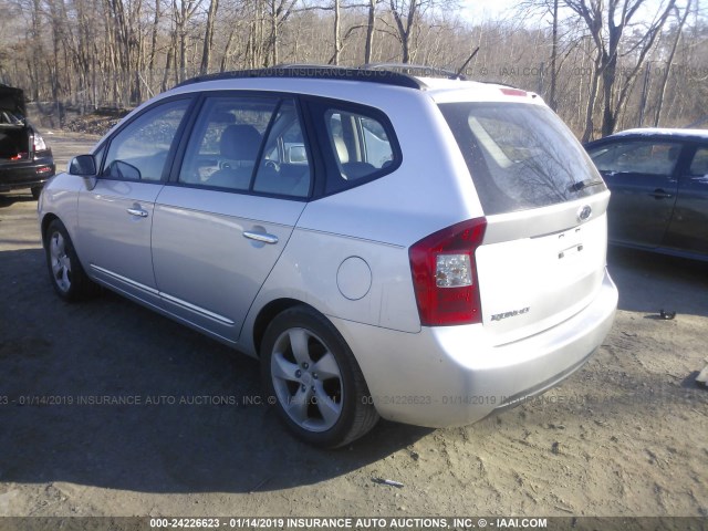 KNAFG526087190452 - 2008 KIA RONDO LX/EX SILVER photo 3