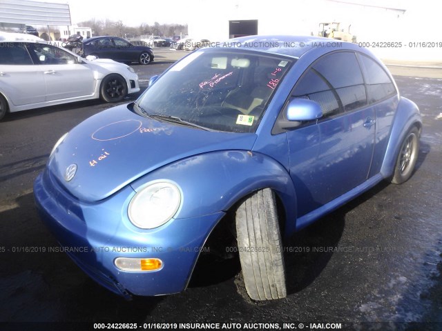 3VWBB61C5WM048661 - 1998 VOLKSWAGEN NEW BEETLE BLUE photo 2