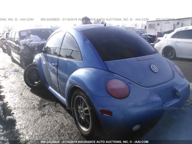 3VWBB61C5WM048661 - 1998 VOLKSWAGEN NEW BEETLE BLUE photo 3