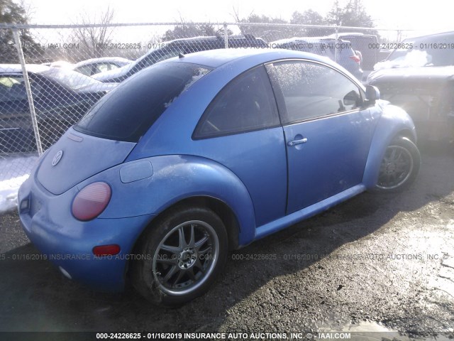 3VWBB61C5WM048661 - 1998 VOLKSWAGEN NEW BEETLE BLUE photo 4
