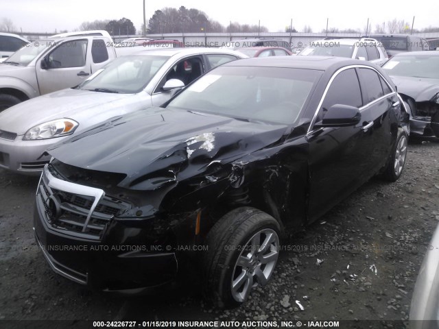 1G6AA5RA6D0175758 - 2013 CADILLAC ATS BLACK photo 2