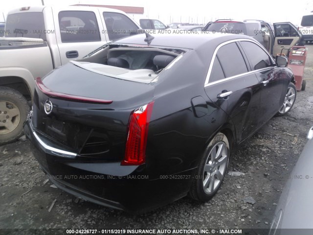 1G6AA5RA6D0175758 - 2013 CADILLAC ATS BLACK photo 4