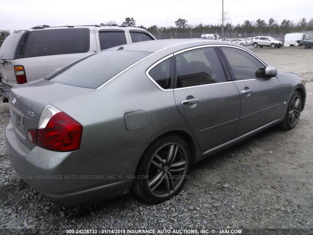 JNKAY01E76M108705 - 2006 INFINITI M35 SPORT GRAY photo 4