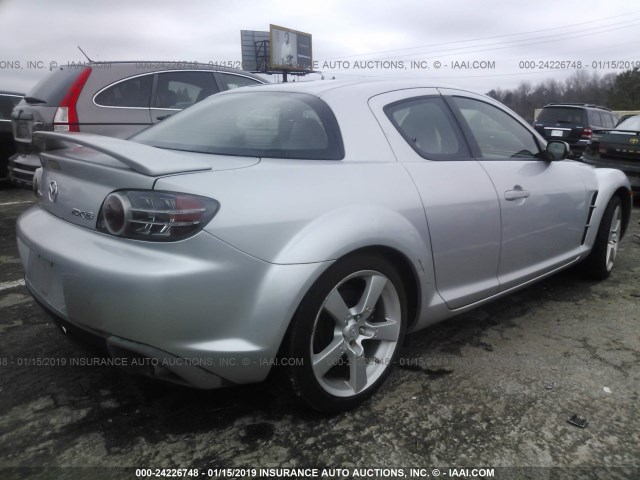 JM1FE17N140135058 - 2004 MAZDA RX8 SILVER photo 4