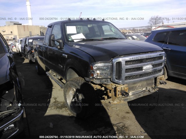 1FTWX31P67EA68769 - 2007 FORD F350 SRW SUPER DUTY BLACK photo 1