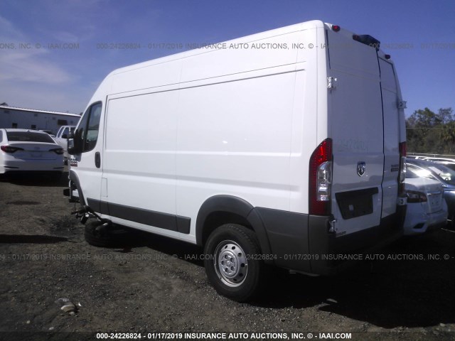 3C6TRVBG4JE114061 - 2018 RAM PROMASTER 1500 1500 HIGH WHITE photo 3