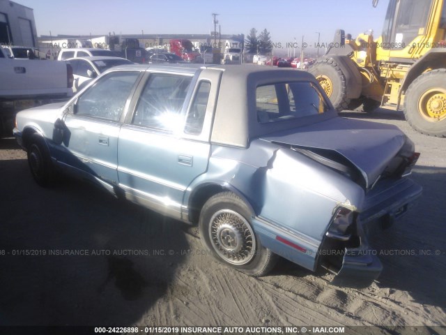 3C3XA5635NT300402 - 1992 CHRYSLER LEBARON LANDAU A-BODY BLUE photo 3