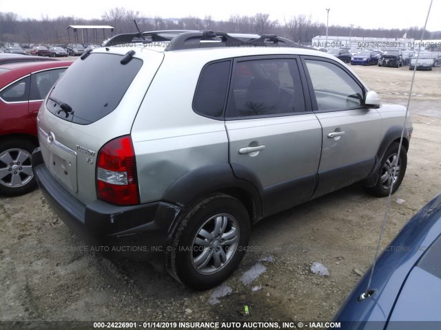 KM8JN12D58U831635 - 2008 HYUNDAI TUCSON SE/LIMITED SILVER photo 4