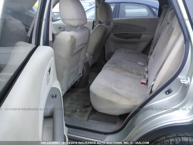 KM8JN12D58U831635 - 2008 HYUNDAI TUCSON SE/LIMITED SILVER photo 8