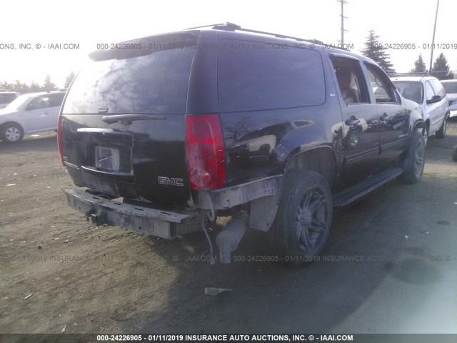 1GKFK36319R249993 - 2009 GMC YUKON XL K1500 SLT BLACK photo 4