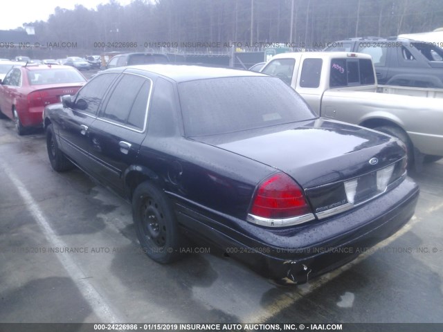 2FAFP71V78X128425 - 2008 FORD CROWN VICTORIA POLICE INTERCEPTOR BLACK photo 3