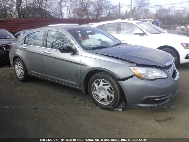 1C3CCBABXCN320602 - 2012 CHRYSLER 200 LX GRAY photo 1