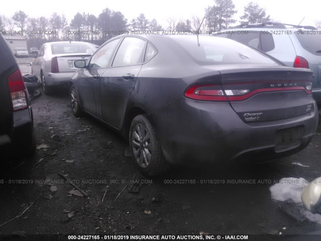 1C3CDFBB0ED755141 - 2014 DODGE DART SXT GRAY photo 3