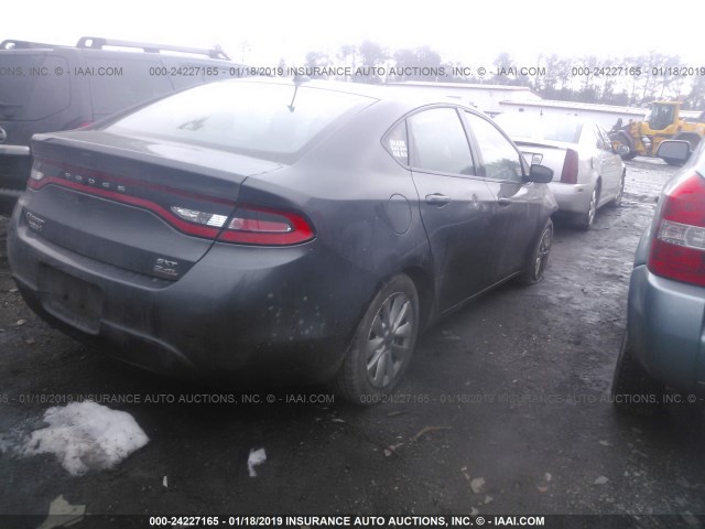 1C3CDFBB0ED755141 - 2014 DODGE DART SXT GRAY photo 4