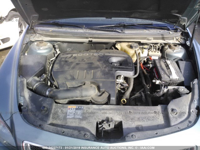 1G1ZG57B29F164277 - 2009 CHEVROLET MALIBU LS BLUE photo 10