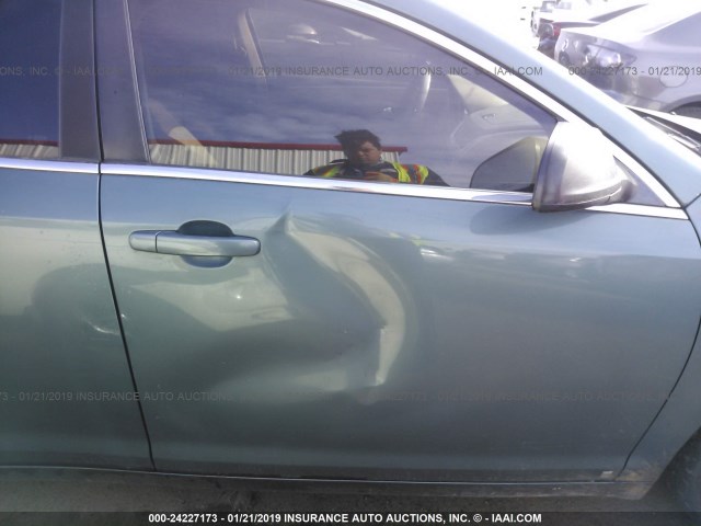 1G1ZG57B29F164277 - 2009 CHEVROLET MALIBU LS BLUE photo 6