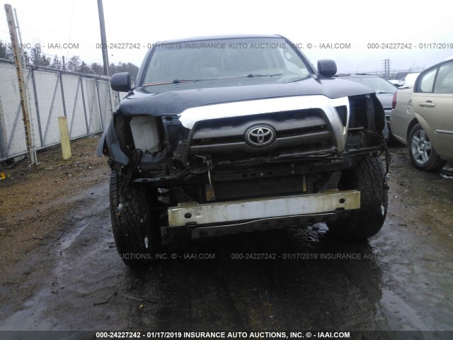 3TMMU52N79M008845 - 2009 TOYOTA TACOMA DOUBLE CAB LONG BED BLACK photo 6