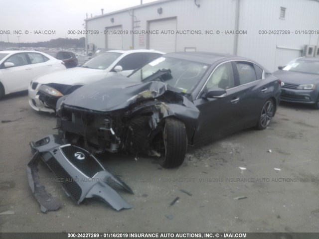 JN1BV7AR7EM695869 - 2014 INFINITI Q50 PREMIUM/SPORT 灰色 照片 2