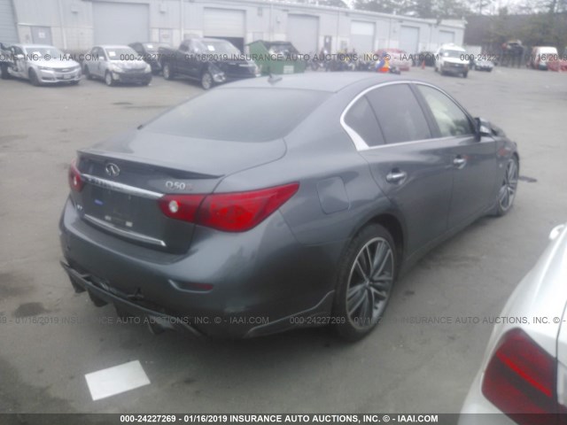 JN1BV7AR7EM695869 - 2014 INFINITI Q50 PREMIUM/SPORT 灰色 照片 4