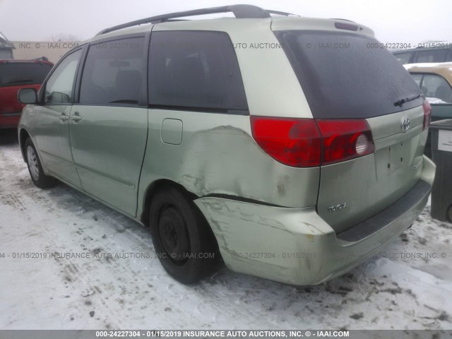 5TDZA23C56S574122 - 2006 TOYOTA SIENNA CE/LE GREEN photo 3