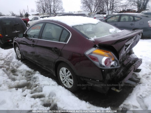 1N4AL2AP4CC190106 - 2012 NISSAN ALTIMA S MAROON photo 3