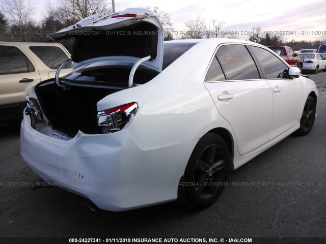 4T1BF1FK2EU387510 - 2014 TOYOTA CAMRY L/SE/LE/XLE 白色 照片 4