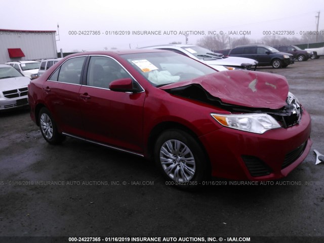 4T1BF1FK0EU785153 - 2014 TOYOTA CAMRY L/SE/LE/XLE RED photo 1