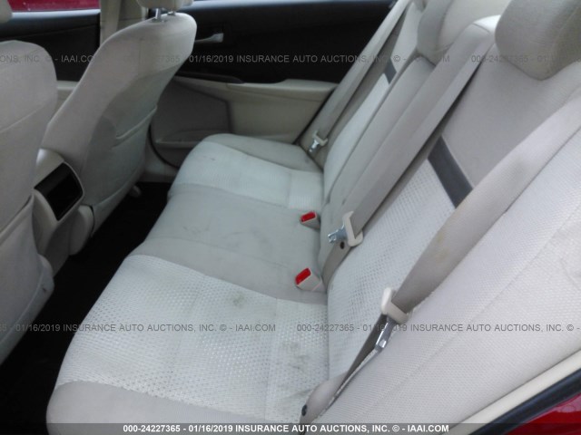 4T1BF1FK0EU785153 - 2014 TOYOTA CAMRY L/SE/LE/XLE RED photo 8