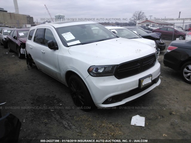 1C4RDJDG1GC309073 - 2016 DODGE DURANGO LIMITED WHITE photo 1