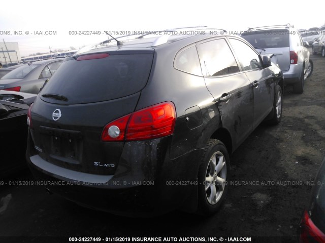 JN8AS58V59W187617 - 2009 NISSAN ROGUE S/SL BLACK photo 4