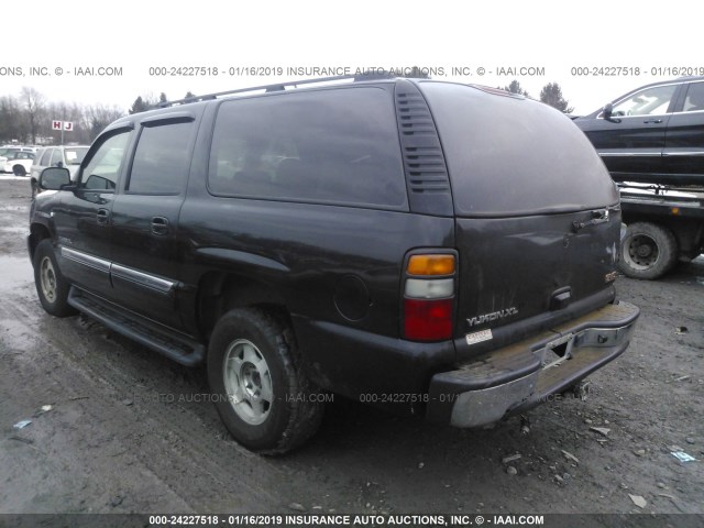 1GKFK16Z15J101098 - 2005 GMC YUKON XL K1500 BLACK photo 3