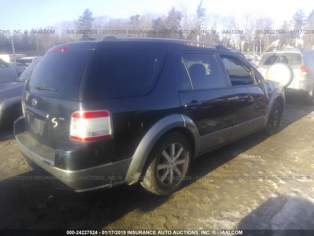 1FMDK02W68GA23407 - 2008 FORD TAURUS X SEL BLUE photo 4