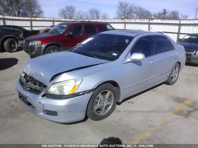 JHMCN364X6C000426 - 2006 HONDA ACCORD HYBRID SILVER photo 2