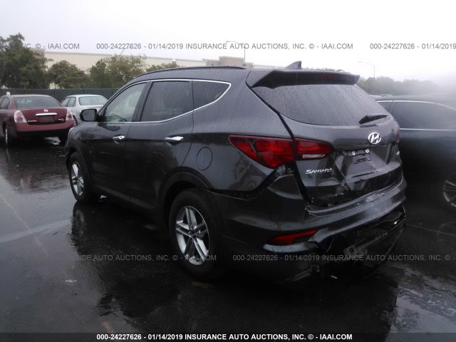 5XYZU3LB7JG507211 - 2018 HYUNDAI SANTA FE SPORT  GRAY photo 3