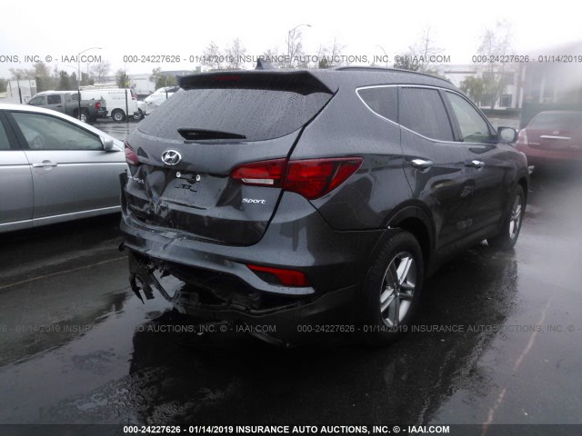 5XYZU3LB7JG507211 - 2018 HYUNDAI SANTA FE SPORT  GRAY photo 4