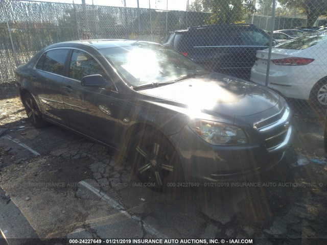 1G1ZH57B694187957 - 2009 CHEVROLET MALIBU 1LT GRAY photo 1