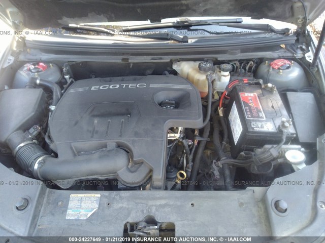 1G1ZH57B694187957 - 2009 CHEVROLET MALIBU 1LT GRAY photo 10