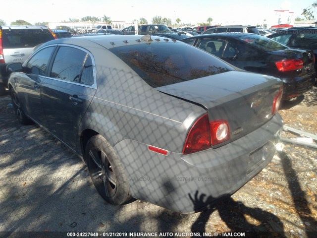 1G1ZH57B694187957 - 2009 CHEVROLET MALIBU 1LT GRAY photo 3