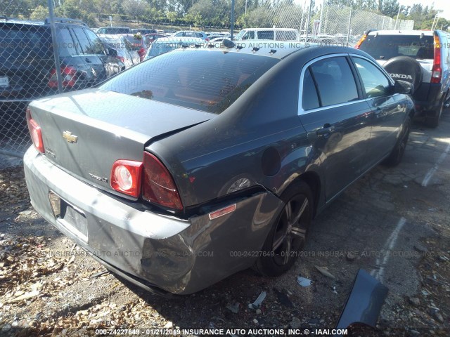 1G1ZH57B694187957 - 2009 CHEVROLET MALIBU 1LT GRAY photo 4