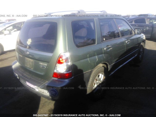 JF1SG67697H730718 - 2007 SUBARU FORESTER 2.5X LL BEAN GREEN photo 4