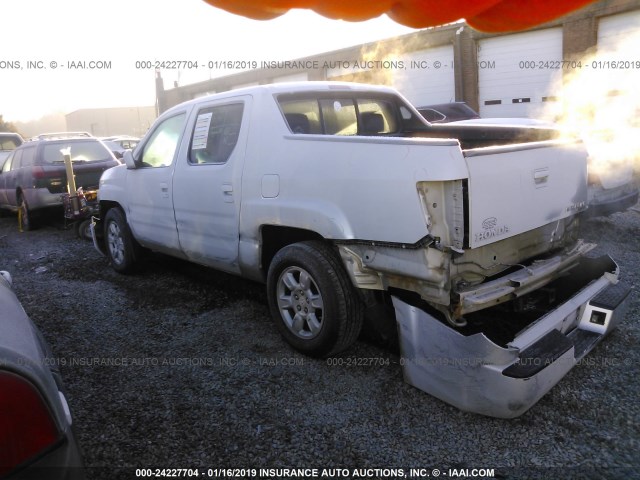 2HJYK16506H531236 - 2006 HONDA RIDGELINE RTL SILVER photo 3