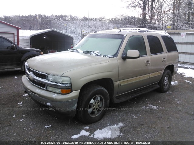 1GNEK13T95R161243 - 2005 CHEVROLET TAHOE K1500 GOLD photo 2