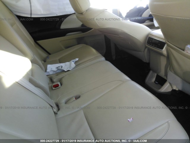 5TDJKRFH7GS503001 - 2016 TOYOTA HIGHLANDER XLE თეთრი ფოტო 8