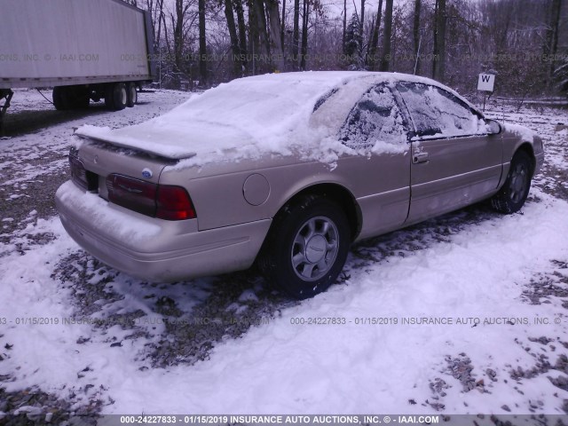 1FALP62W0VH123017 - 1997 FORD THUNDERBIRD LX GOLD photo 4